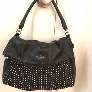 Kate Spade Leather Polka Dot Handbag